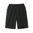 thumbnail image 1 of KaLI_store Men's Shorts Mens Shorts with Pockets Quick Drying Activewear for Gym Workout Black,XL, 1 of 5