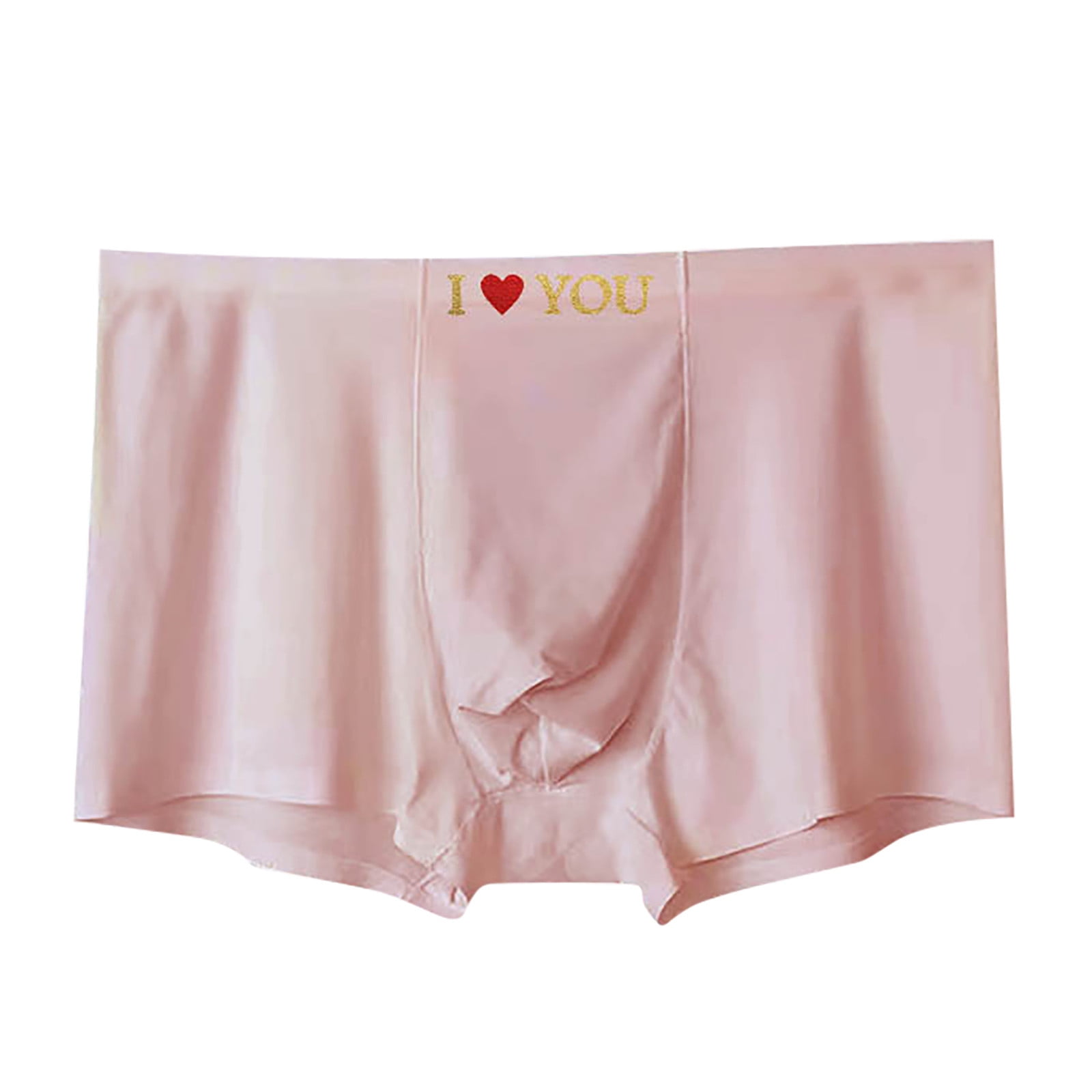 KaLI_store Men's Underwear Briefs Men's Polyester Blend Total Support Pouch  Boxer Brief Pink,3XL 