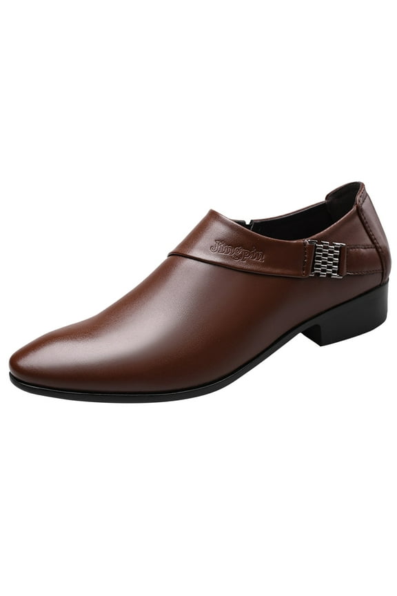 Mens Dress Shoes Men Dress Shoe King Classic Oxford with Leather Lining - Wide Width Available,Brown