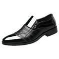 thumbnail image 1 of KaLI_store Mens Dress Shoes Men's Dress Shoes Leather Classic Formal Mens Oxfords Retro Derby Oxford,Black, 1 of 5