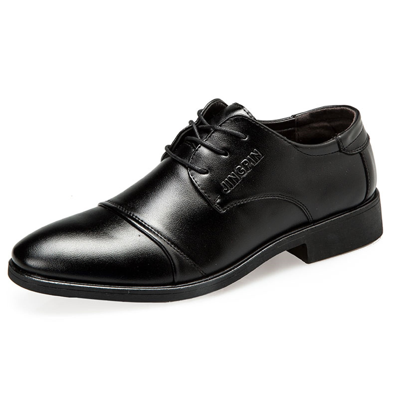 leather black dress shoes The Black Tux Patent Leather Shoes In Black