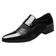 thumbnail image 1 of KaLI_store Mens Dress Shoes Menâs Dress Shoes Oxford Formal Shoes Leather Derby Mens Wedding Shoe,Black, 1 of 5