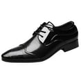 thumbnail image 1 of KaLI_store Mens Dress Shoes Men's Sherman Slip-Resistant Work Shoe Oxford Sneaker,Black, 1 of 5
