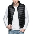 thumbnail image 1 of KaLI_store Mens Outdoor Vests Outerwear Loose Fit Button Jacket Coats For Men Winter Fashion Parka Outwear Black,S, 1 of 5