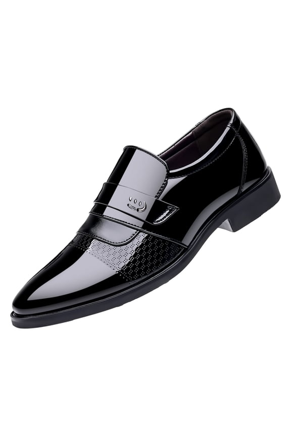 Mens Shoes Mens Leather Updated Classic Cap Toe Oxfords Lace Dress Shoes,Black