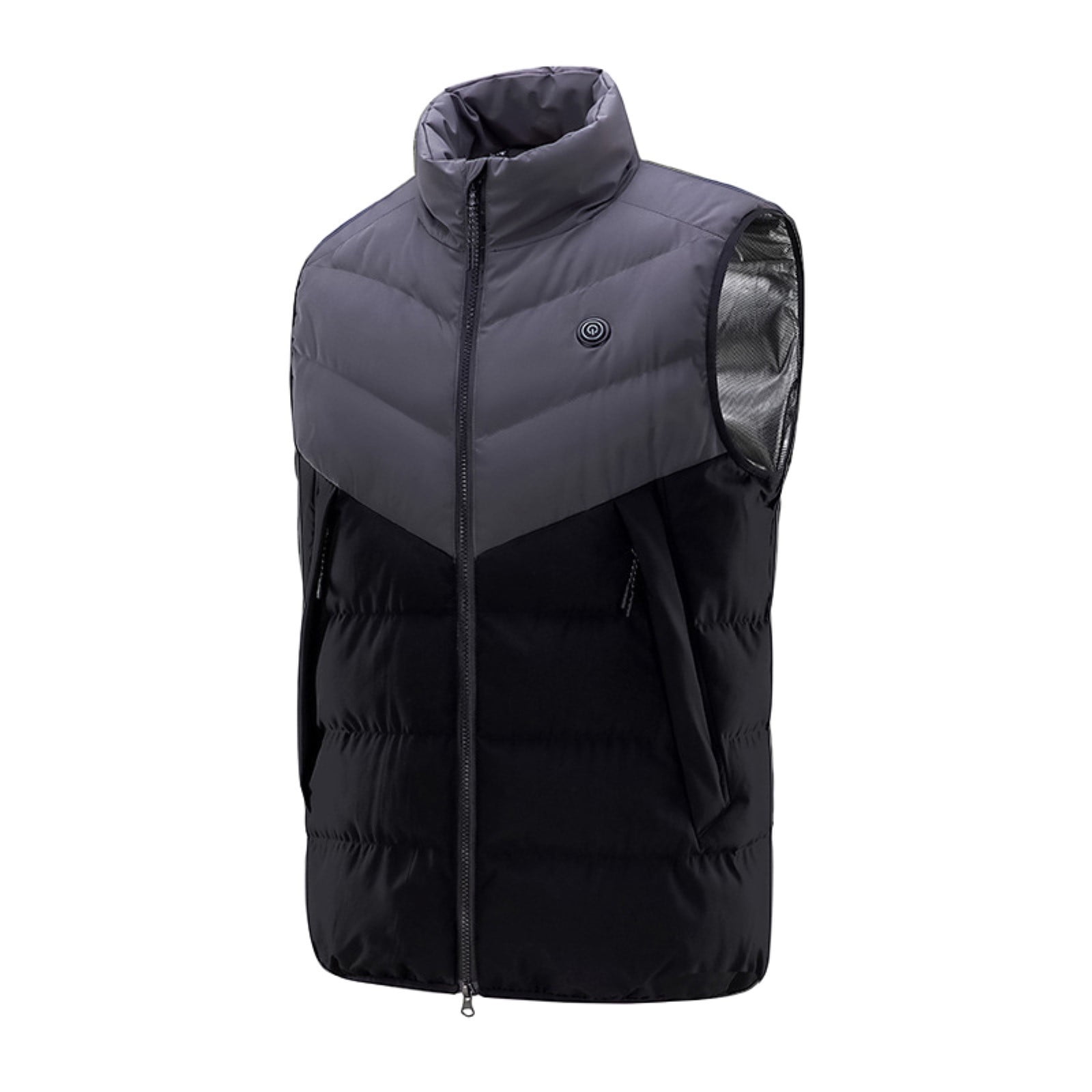 KaLI_store Mens Winter Vest Men's Lightweight Water Resistant Hooded