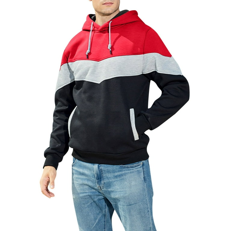 Red oversized hoodie mens store