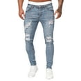 thumbnail image 1 of KaLI_store Pants for Men Mens Jeans Relaxed Fit Straight Leg Stretch Jeans for Men Light Blue,L, 1 of 5