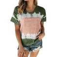 thumbnail image 1 of KaLI_store Shirts for Women Womens V Neck Roll up Sleeve Button Down Blouses Tops Army Green,XL, 1 of 5