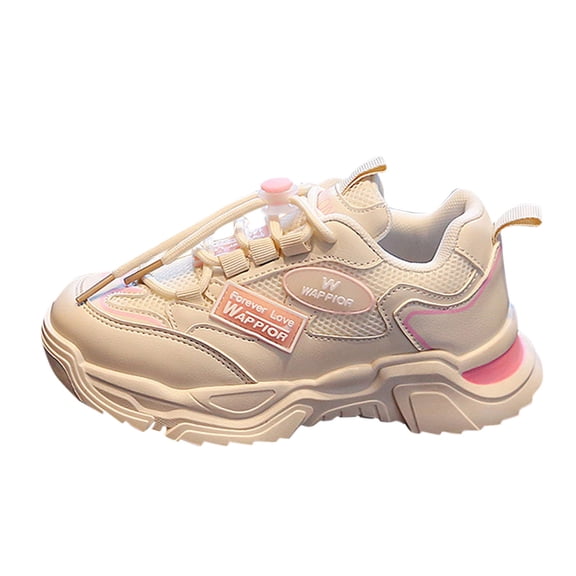 KaLI_store Shoes for Girls Kids Tennis Running Shoes Breathable Sport Jogging Sneakers for Girls Red,12