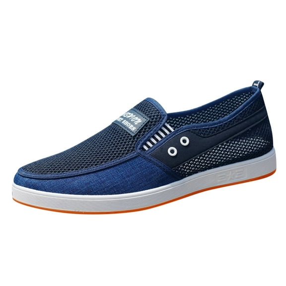 KaLI_store Shoes for Men Men's Classic Fashion Sneaker with Soft Insole Causal Dress Shoes for Men Comfortable Walking Shoes,Blue