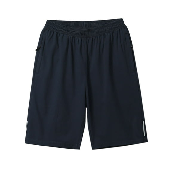 KaLI_store Shorts Men Men's Hiking Cargo Shorts Quick Dry Golf Outdoor Casual Travel Shorts with Multi Pocket for Work Camping Fishing Summer Dark Blue,L