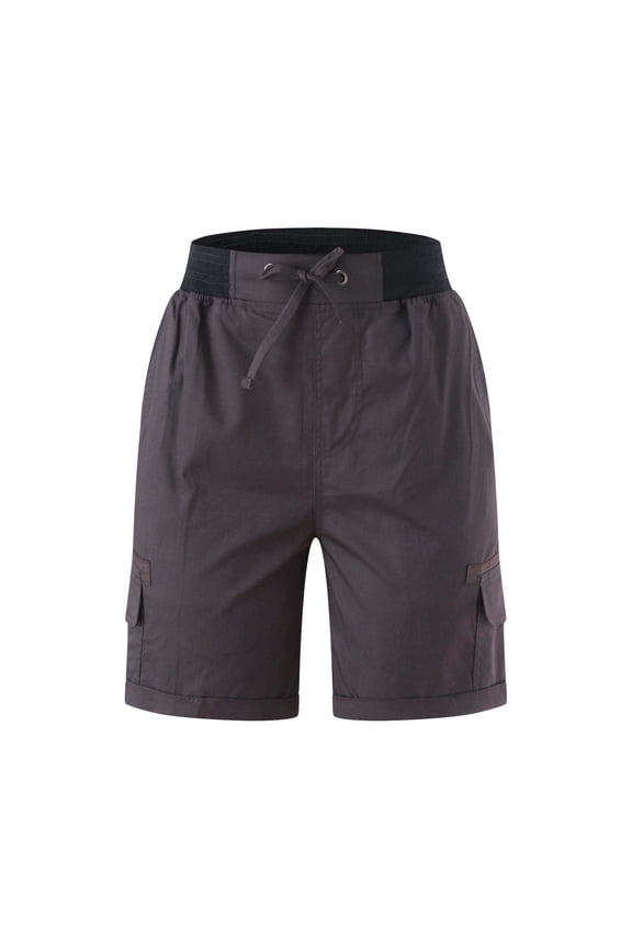 Shorts for Women Womens Running Shorts with Zipper Pockets Quick Dry Gym Workout Shorts with Liner Grey,M