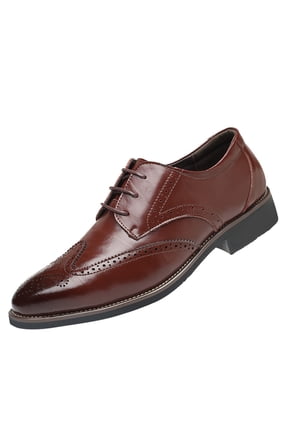 Slip on Shoes for Men Men Dress Shoe King Classic Oxford with Leather Lining - Wide Width Available,Brown