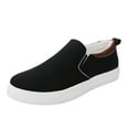 thumbnail image 1 of KaLI_store Slip on Shoes for Men Mens Casual Shoes Hook and Loop Loafers Comfort Lightweight Walking Driving Flat Shoes Slip on,Black, 1 of 5
