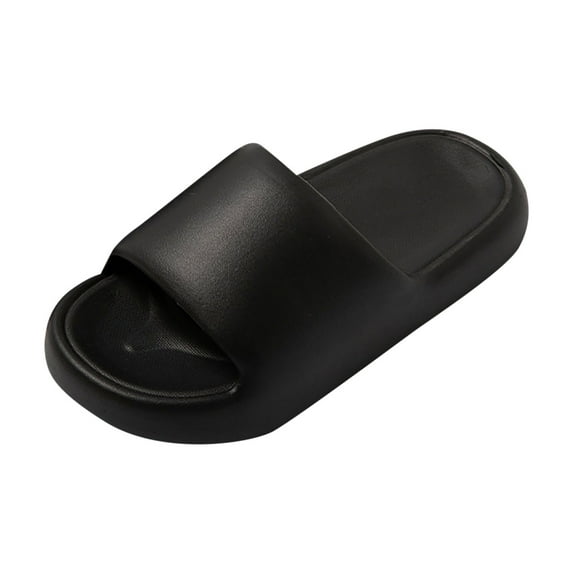 KaLI_store Slippers for Men Men's Comfort Sneaker Slipper Casual Shoe with Crush Back Slip On or Slide Heel Indoor Outdoor Non-Slip Sole,Black
