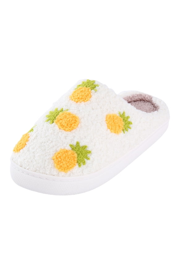 Slippers for Women Women's Cross Band Slippers Fuzzy Soft House Slippers Yellow,10.5