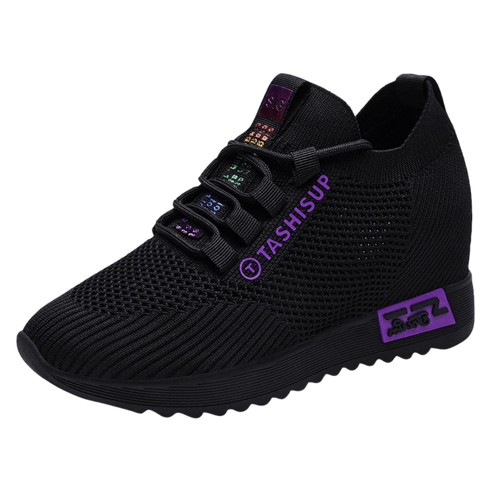 KaLI_store Sneakers for Women 2023 Women Arch Support Walking Shoes,Orthotic Non Slip Air Sneakers Comfort Working Shoes Purple,8