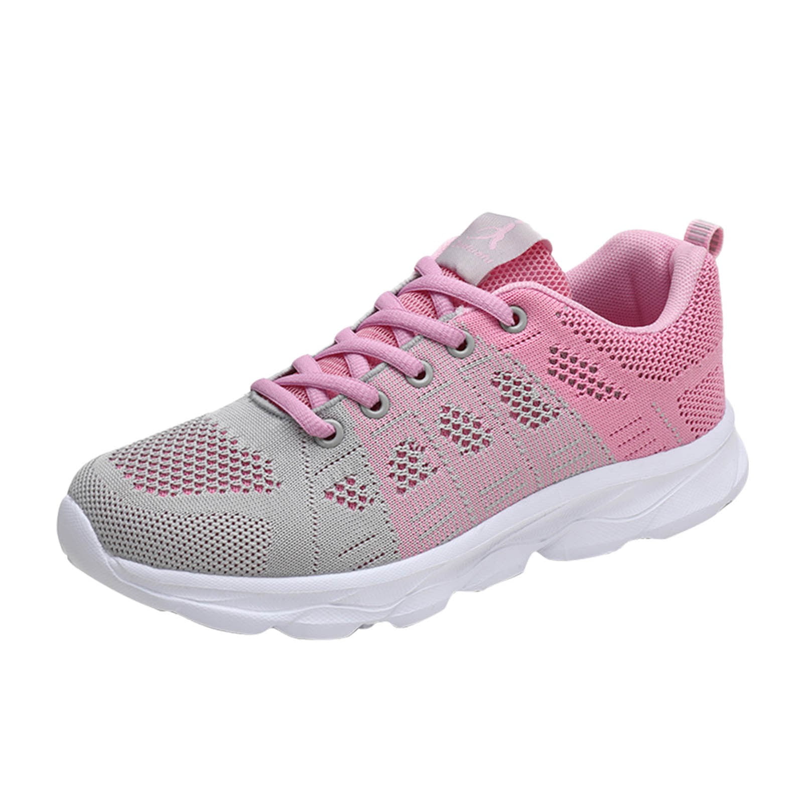 KaLI_store Sneakers for Women 2023 Womens Walking Shoes - Memory Foam  Lightweight Tennis Sports Shoes Gym Jogging Slip On Running Sneakers  Pink,9.5