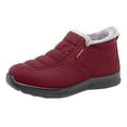 thumbnail image 1 of KaLI_store Snow Boots for Women Winter Snow Boots for Women Waterproof Snow Shoes Flat Casual Ankle Boots ,7, 1 of 5