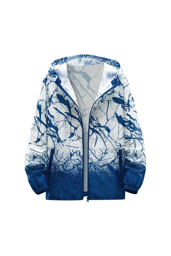 Sports Jacket for Men Men's Cotton Lightweight Jacket Casual Field Coat Windbreaker Dark Blue,XXL