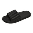 thumbnail image 1 of KaLI_store Summer Saving Clearance! Womens Slides Women Men Slippers Home Couple Shoes Indoor Outside Soft Soled Slippers Black,9, 1 of 5