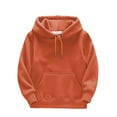 thumbnail image 1 of KaLI_store Sweatshirts for Boys Boys' Graphic Pullover Hoodie Orange,6-8 Years, 1 of 3