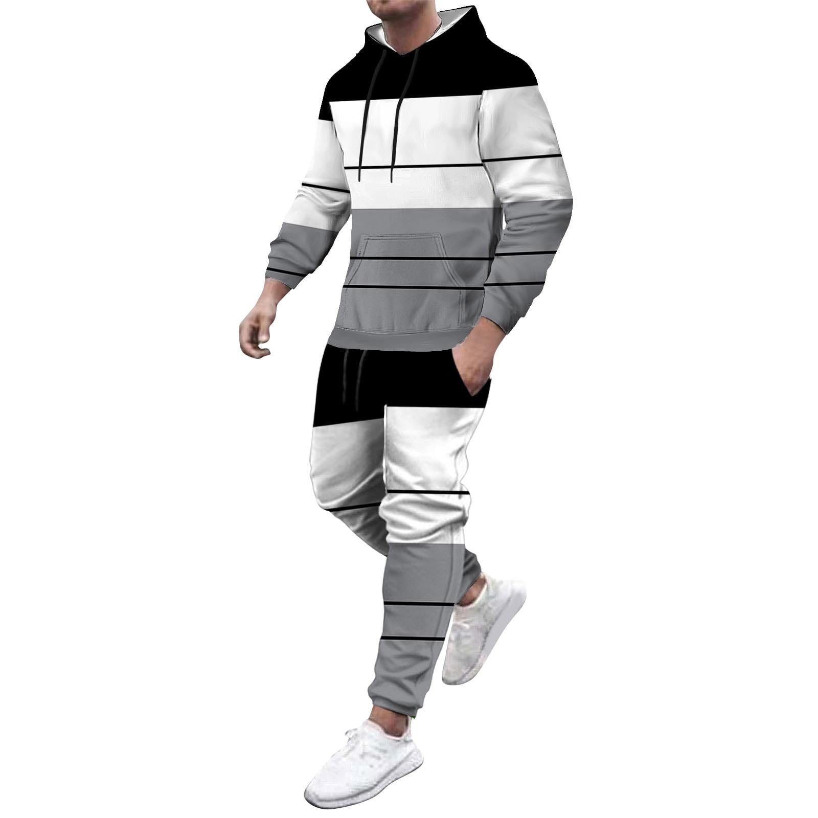 KaLI_store Sweatsuits for Men Men's 2 Piece Tracksuit Outfits Cartoon