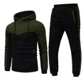 thumbnail image 1 of KaLI_store Sweatsuits for Men Mens 2 Piece Set Tracksuit Camouflage Sweatshirt Jogger Sweatpants Jogging Suits Sweatsuit Army Green,M, 1 of 5