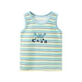 thumbnail image 1 of KaLI_store Toddler Boy Shirts Boy's Color Block Graphic Tees Sleeveless Round Neck T Shirts Tee Tops Yellow,5-6 Years, 1 of 3