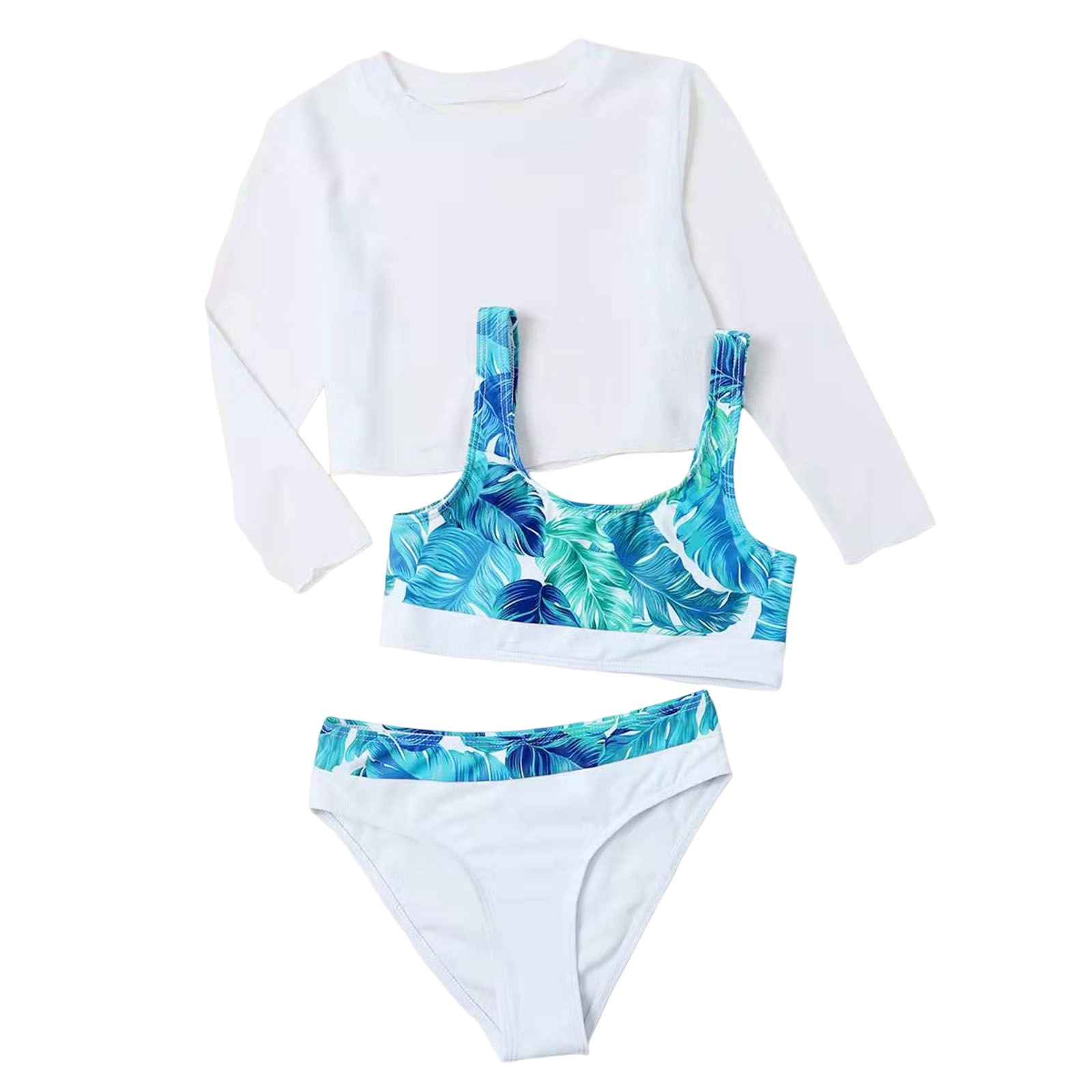 KaLI_store Toddler Girl Swimsuit Toddler Girl Bathing Suit Two Piece Swimsuit Bikini Beach Wear