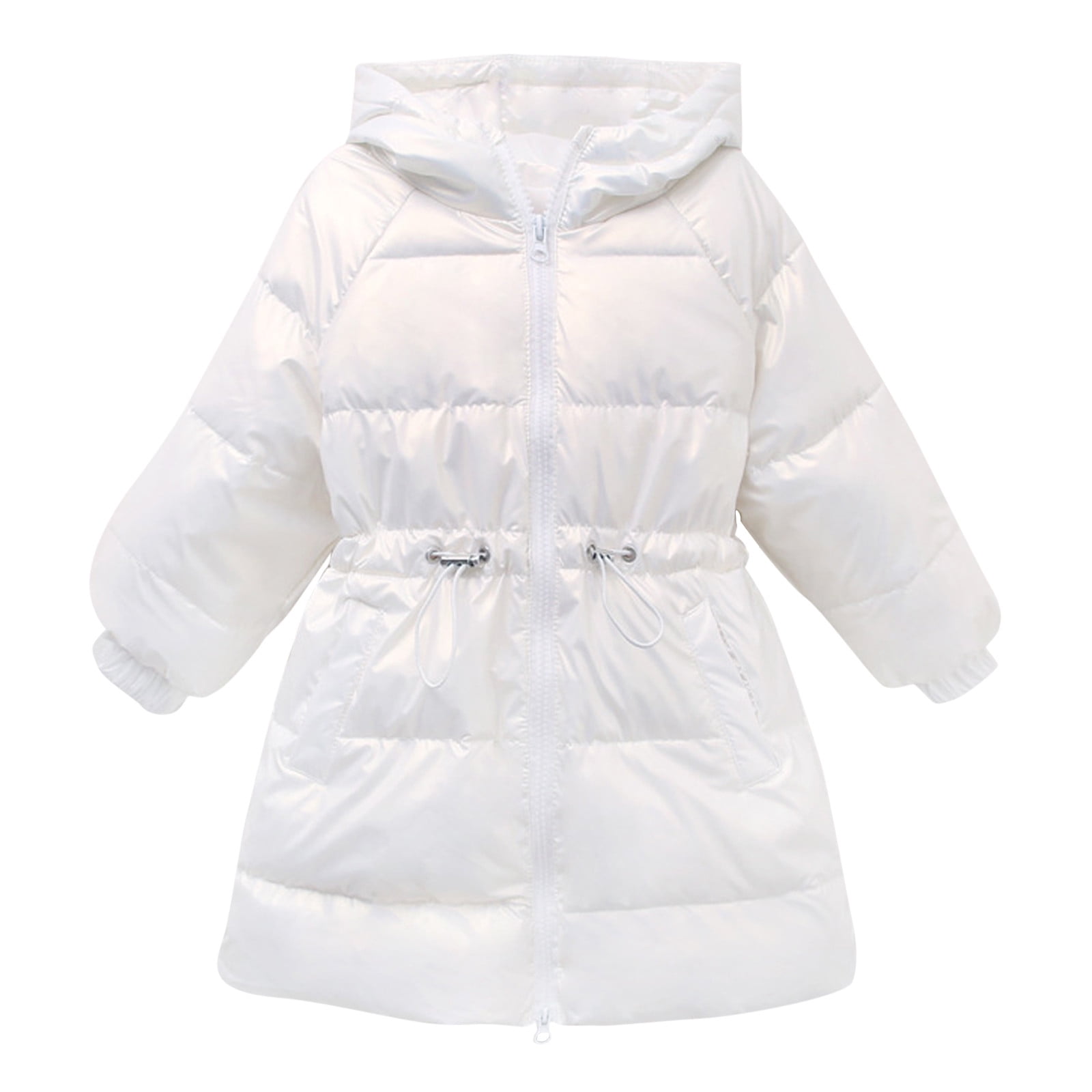 KaLI_store Toddler Girl Winter Coat Girl's Long Winter Warm Parka