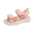 thumbnail image 1 of KaLI_store Toddler Sandals Girls Kids Cloud Slides Boys Girls Non-slip Beach Sandals Youth Teen Breathable Shower Shoes Summer Lightweight Slippers(Pink,Size 2), 1 of 9