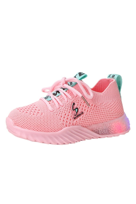 Toddler Shoes Toddler Canvas Shoes Girls Low Top Slip On Lightweight Breathable Hook and Loop Casual Running Sneakers,Pink