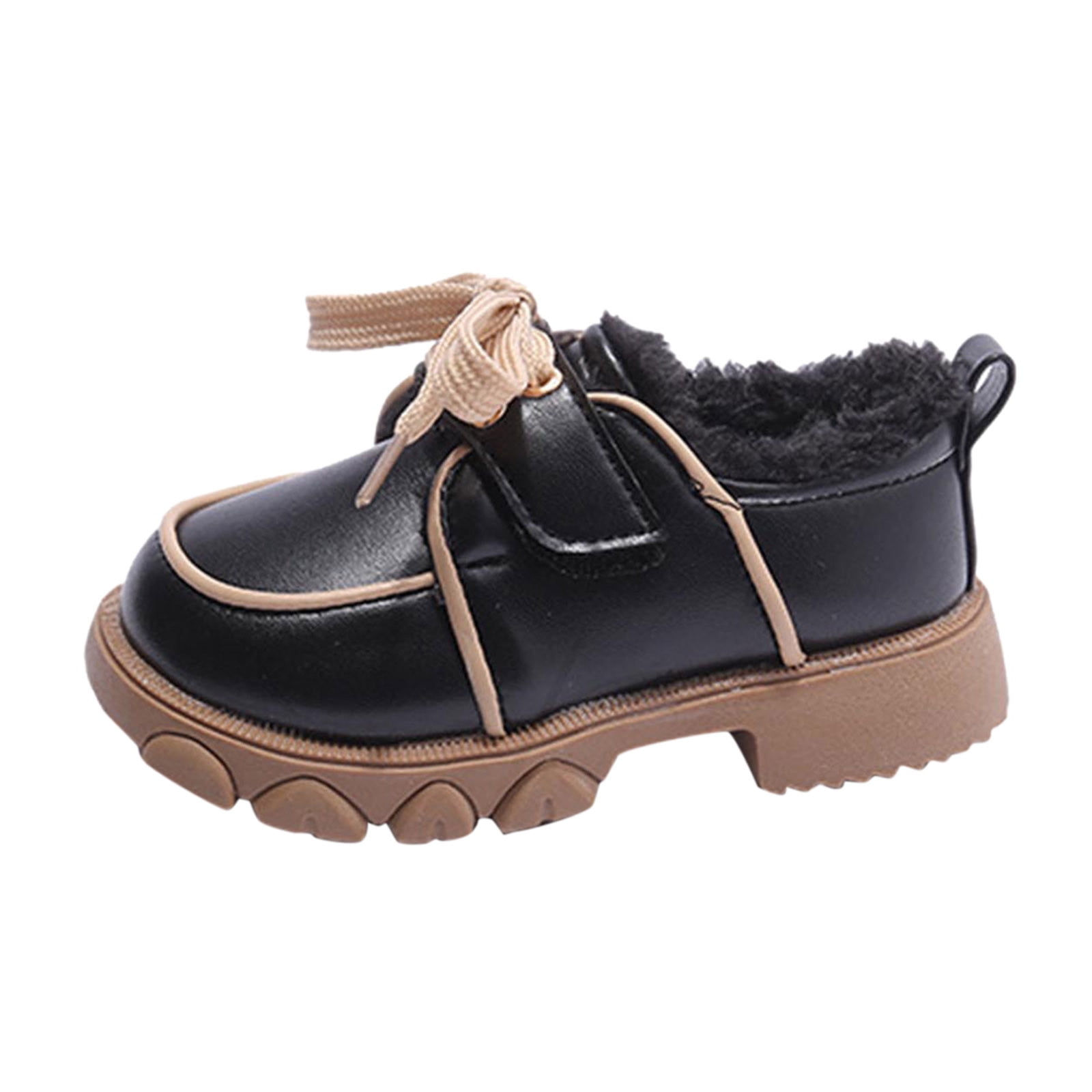 KaLI_store Toddler Snow Boot Girl Boots Girls Ankle Boots Flat Bootie