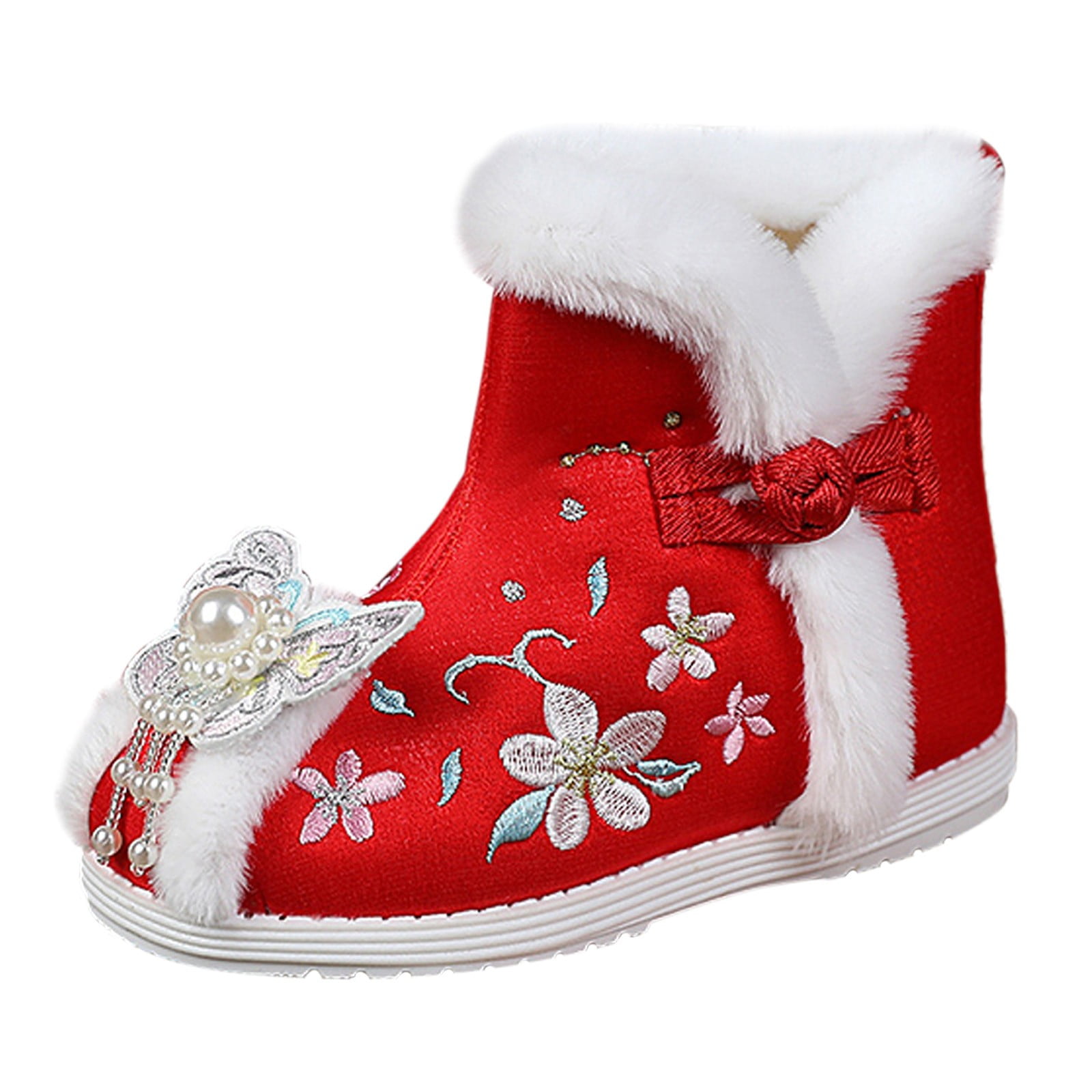 KaLI_store Toddler Snow Boot Toddler Girls Boots Winter Snow Booties