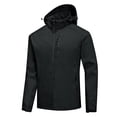 thumbnail image 1 of KaLI_store Winter Jackets for Men Long Sleeve Jacket for Men Casual Stand Collar Solid Color Mens Baseball Jackets Black,5XL, 1 of 4