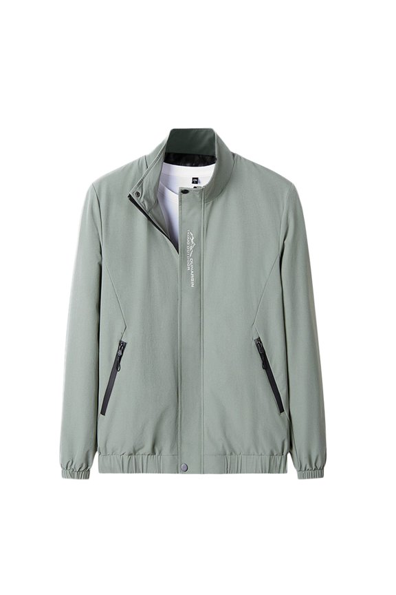 Winter Jackets for Men Mens Casual Lightweight Jacket Bomber Jacket Varsity Windbreaker Green,XL