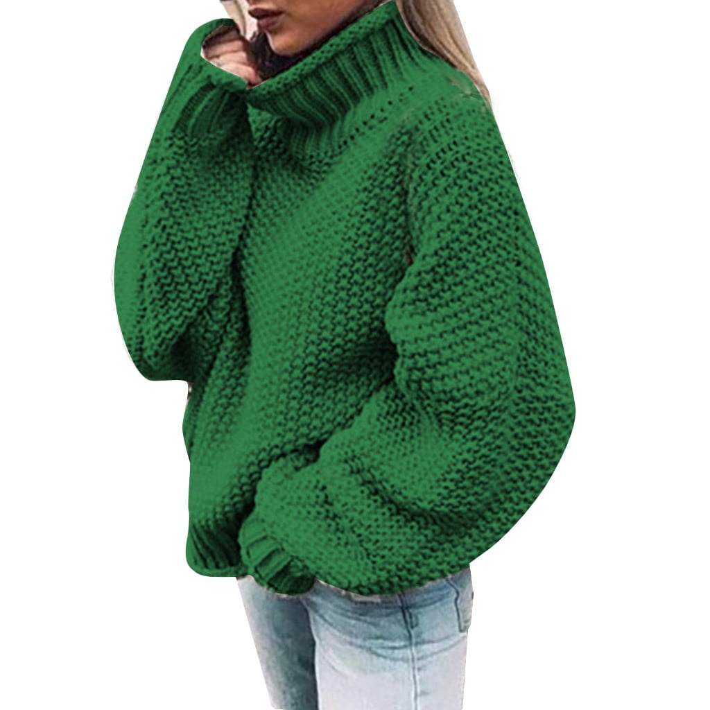 KaLI_store Women Sweater Womens Turtleneck Oversized KaLI_store Women Sweater Womens Turtleneck Oversized