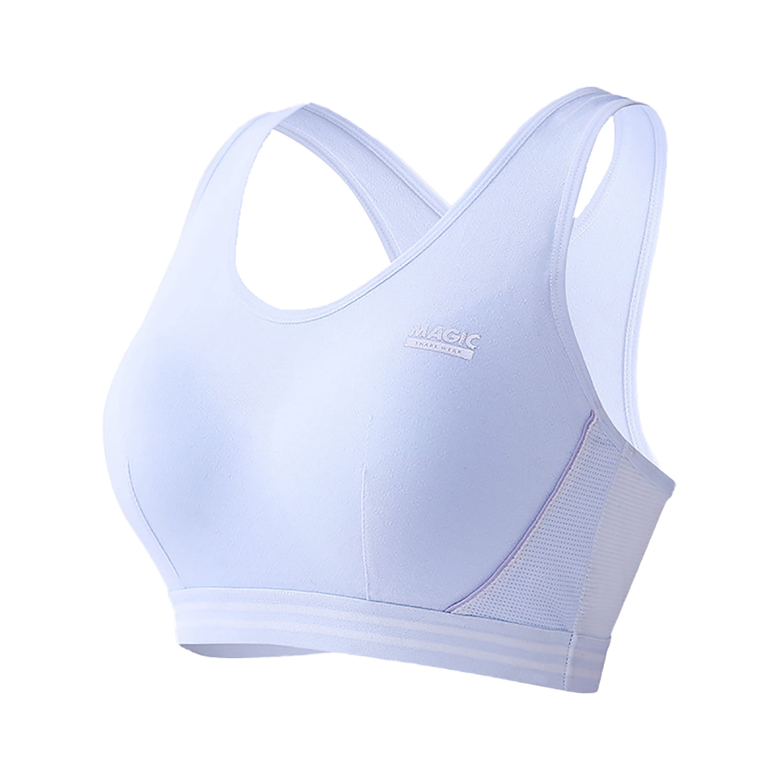 Hold Breasts Up Padded T Shirt Bra Fitness Set White Sport Bralette Kmbangi  Top K Cup Bras Women Booband Revamp Proglo : : Fashion