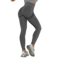 thumbnail image 1 of KaLI_store Women's Pants High Waisted Active Yoga Pants for Women with Pockets - Capri & Full Length Dark Gray,XL, 1 of 5
