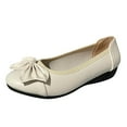 thumbnail image 1 of KaLI_store Womens Shoes Women's Casual Comfort Loafers Slip on Flat Shoes,Beige, 1 of 1
