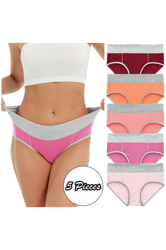 Womens Underwear Seamless Womens High Waist Cotton Panties C Section Recovery Postpartum Soft Stretchy Full Coverage Underwear