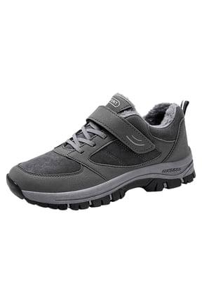 Work Boots for Men Waterproof Mens Mid-Calf Boots Insulated Winter Snow Boot Outdoor Grey,10