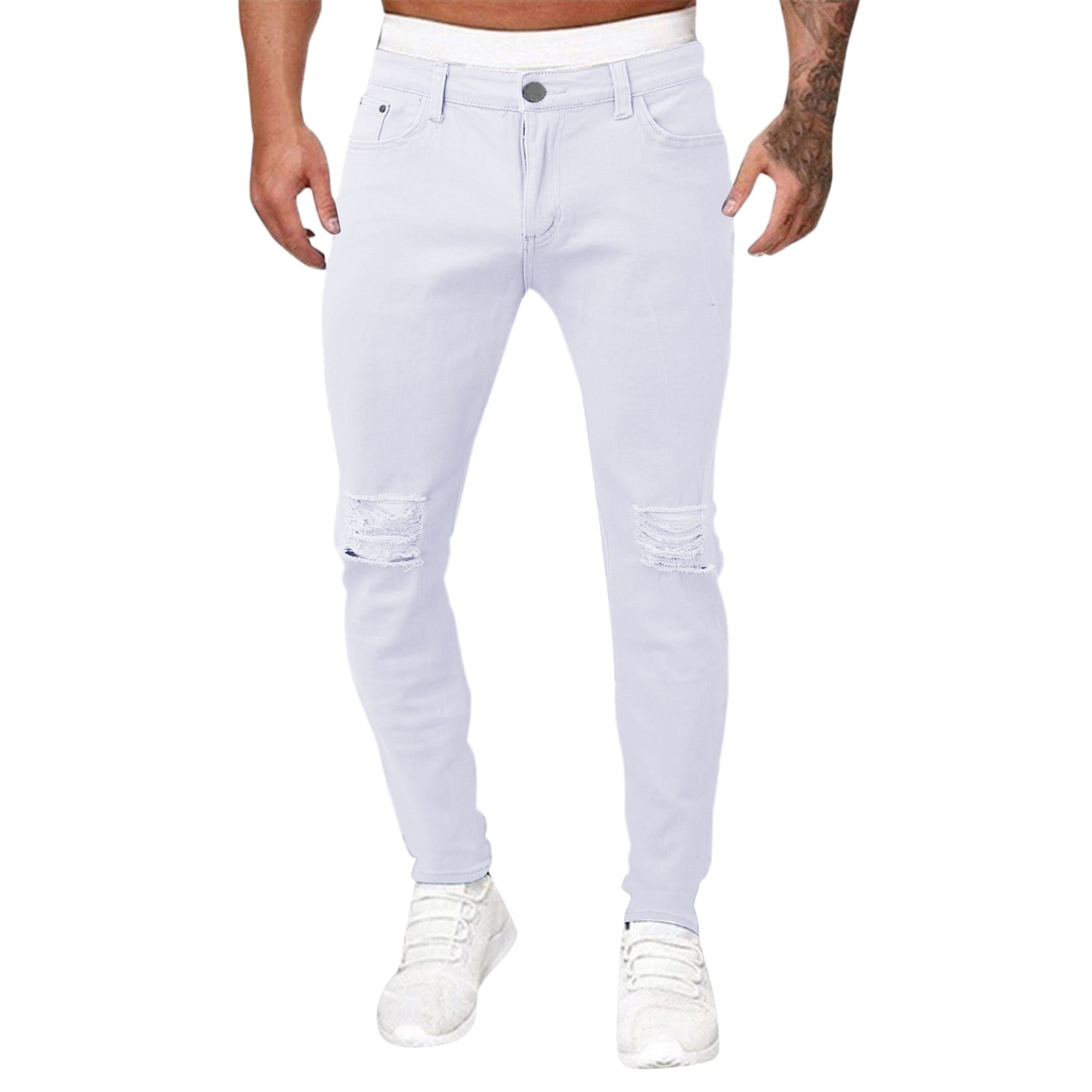 KaLI_store Work Pants for Men Men's Jeans - Comfort Stretch