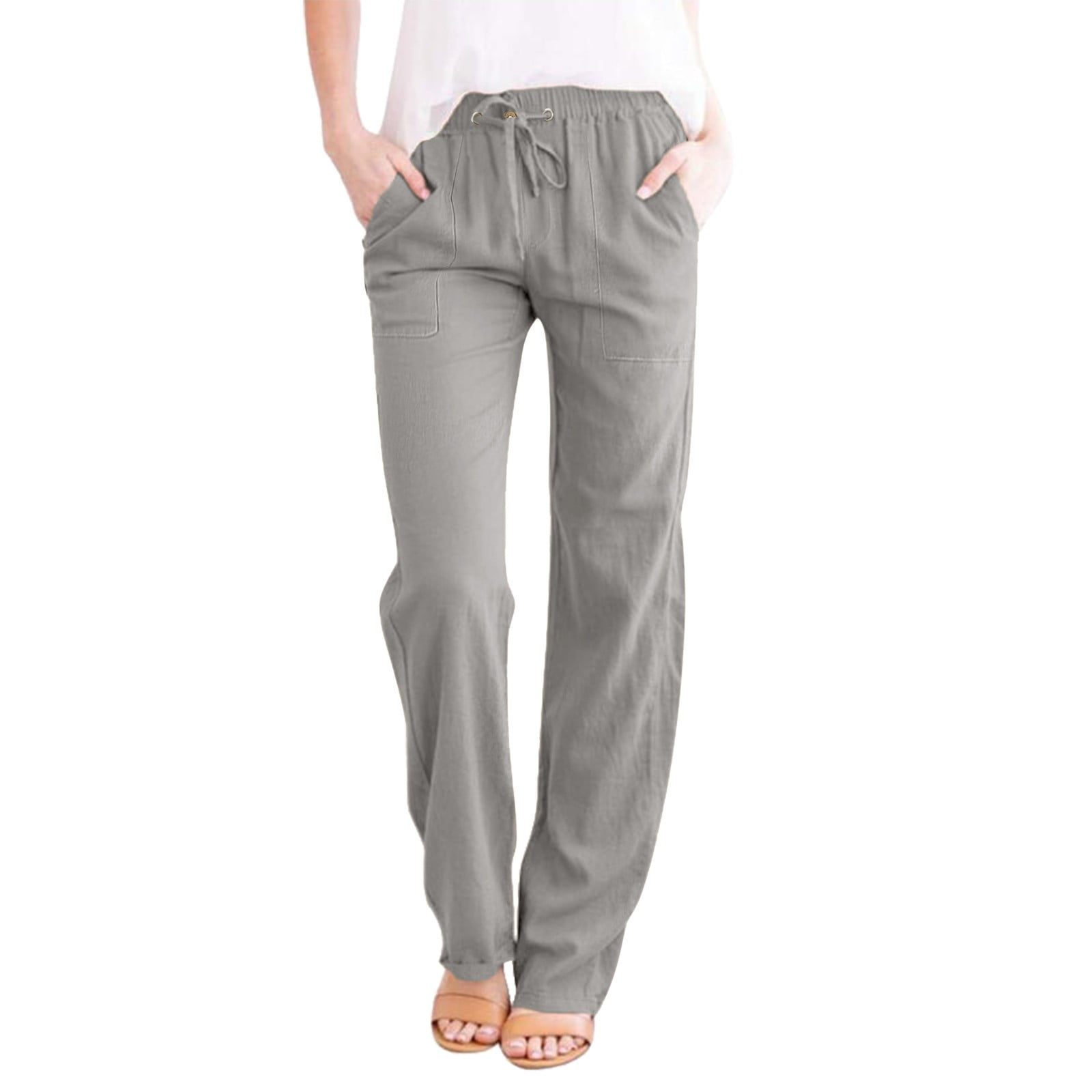 KaLI_store Work Pants for Women Pants for Women Comfort Stretch High