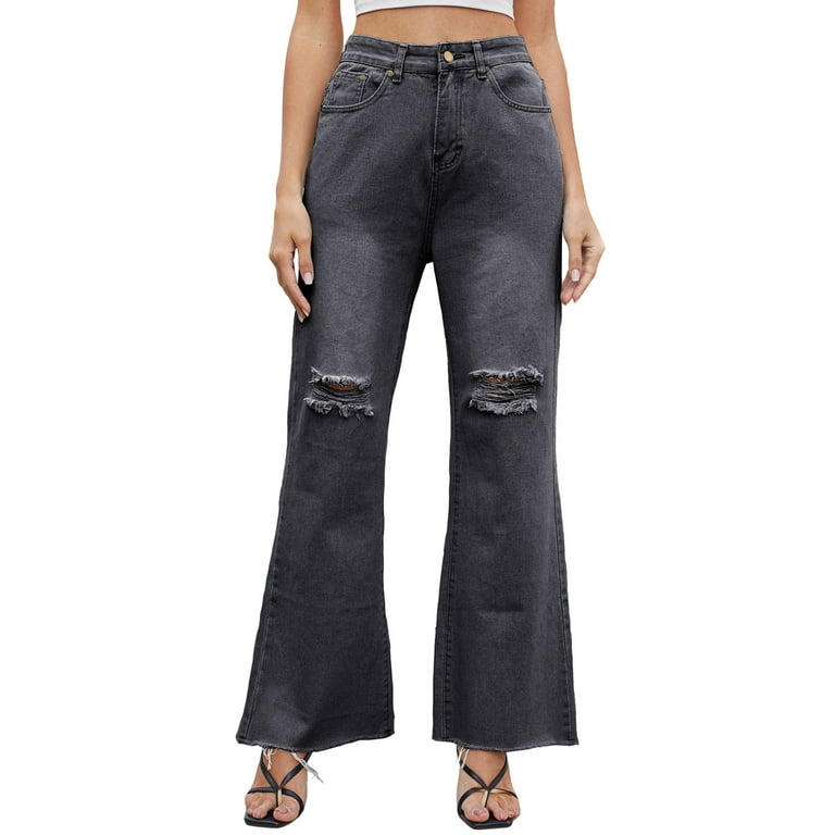 KaLI_store Work Pants for Women Women's High Waisted Bootcut Flare