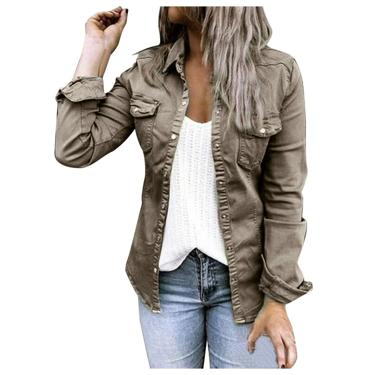 Walmart jean jacket womens online