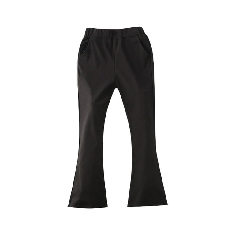 Buy Black Mid Rise Flared Pants for Girls Online at KidsOnly