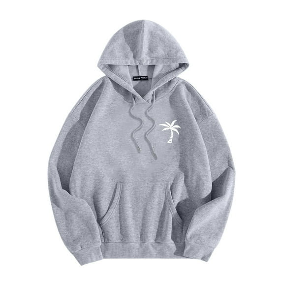 KaLI_store Zip Up Hoodie Men Mens Hoodies Hooded Printing Pullover Blouse Men's Fashion Hoodies & Sweatshirts Grey,M